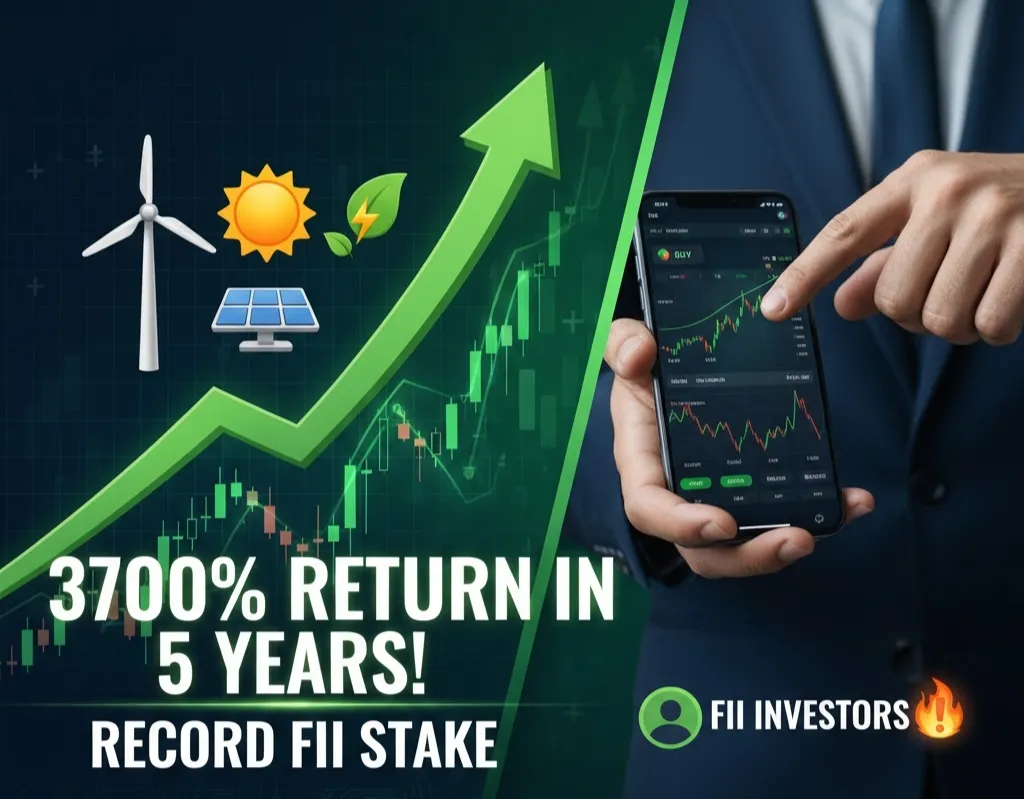 top 3 green energy stocks fii stake massive return